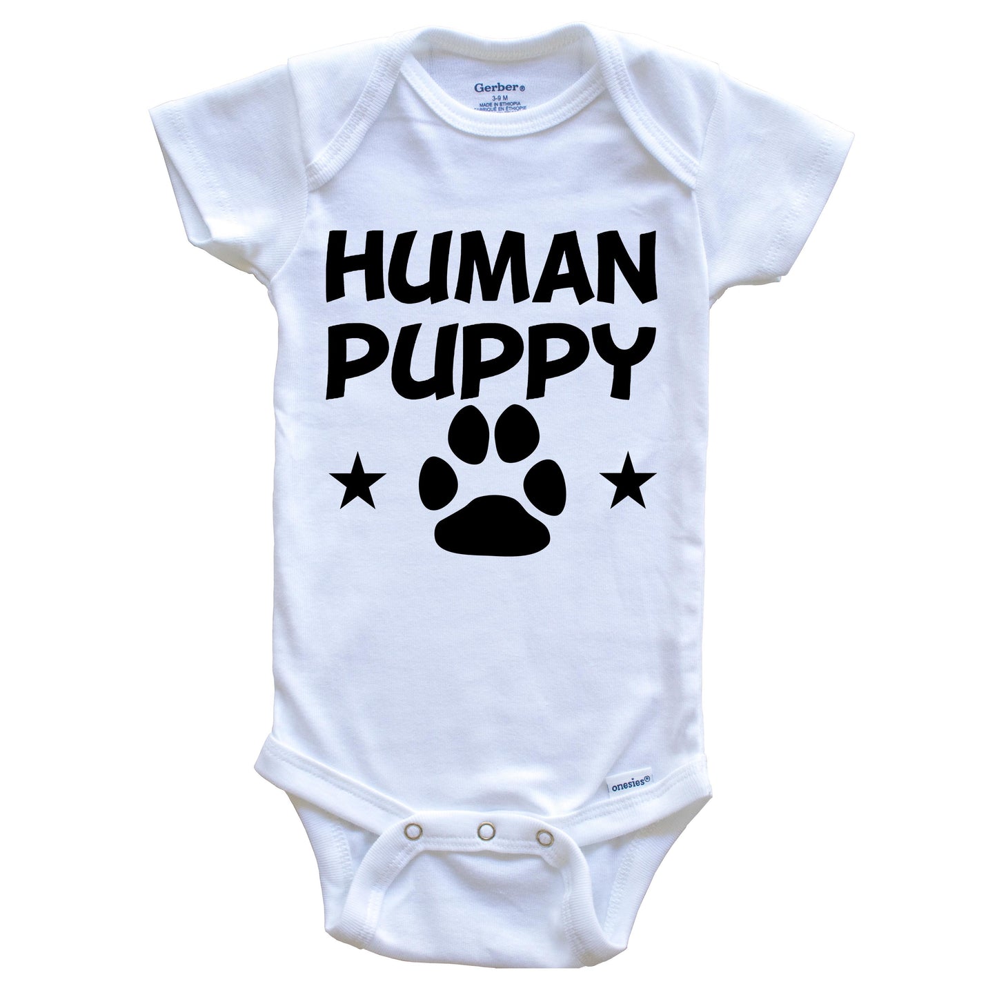 Human Puppy Funny Dog Baby Onesie