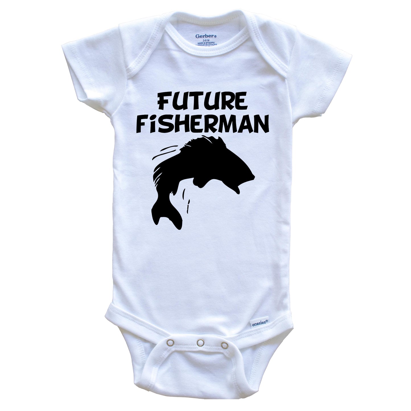 Future Fisherman Fishing Baby Onesie