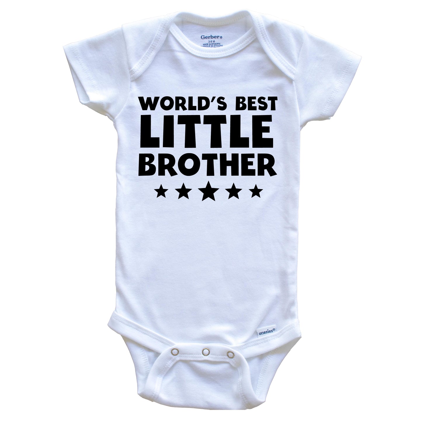 World's Best Little Brother Cute Baby Onesie