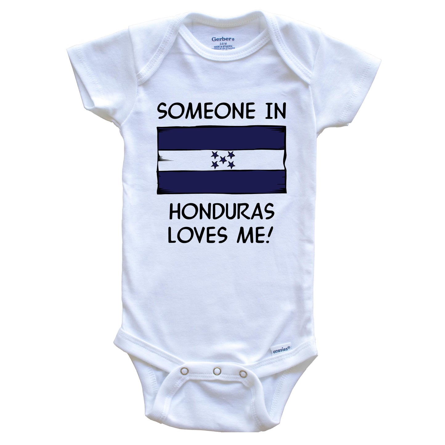 Someone In Honduras Loves Me Honduran Flag Baby Onesie