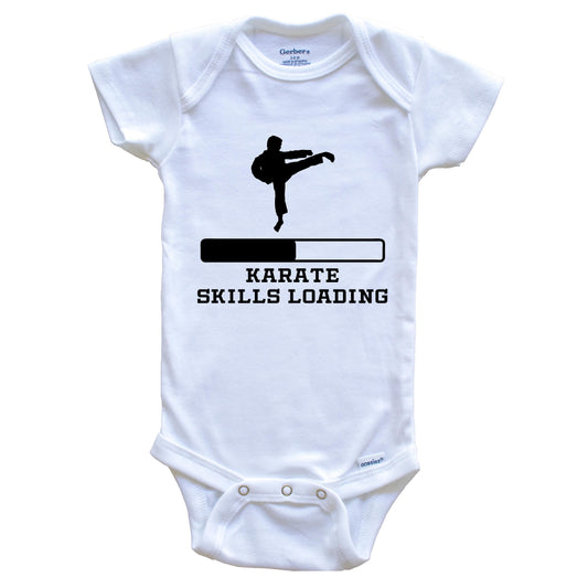 Karate Skills Loading Funny Martial Arts Humor Baby Onesie