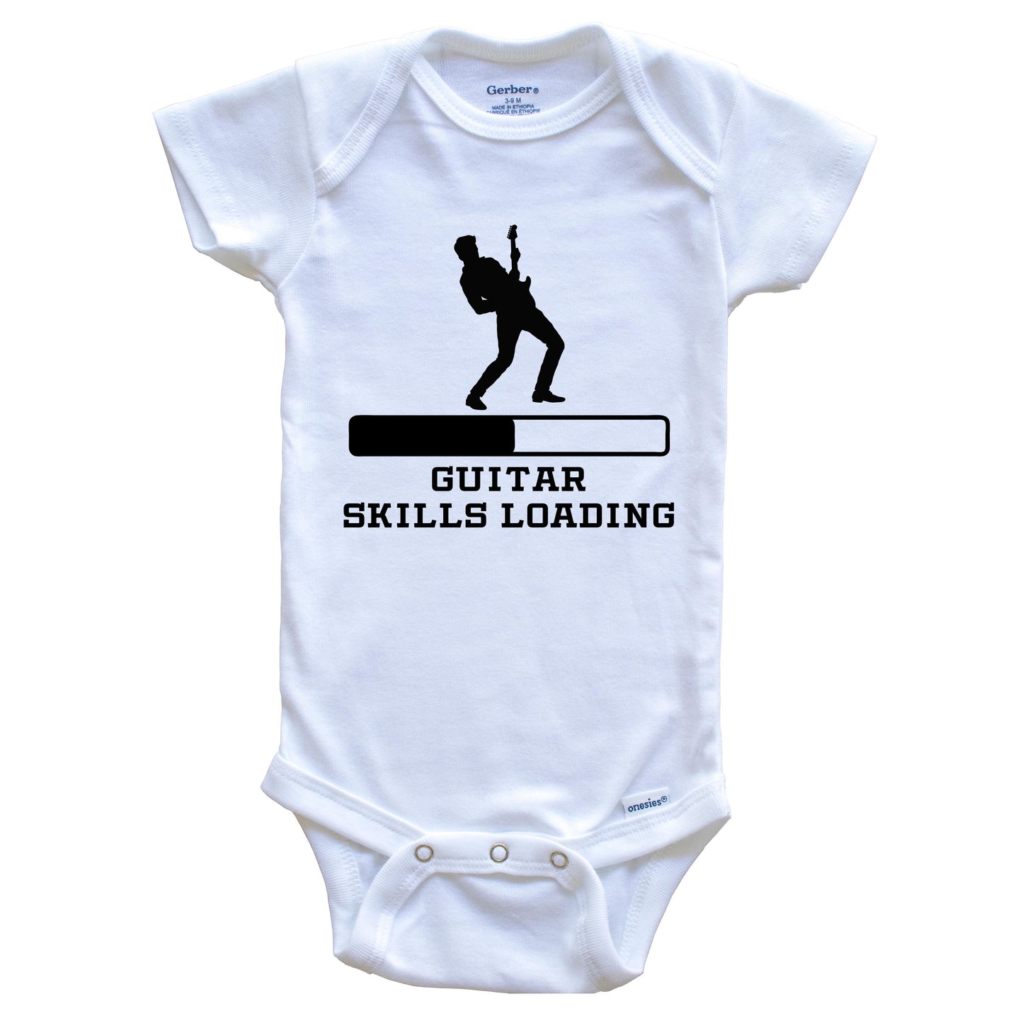 Guitar Skills Loading Funny Musician Humor Baby Onesie