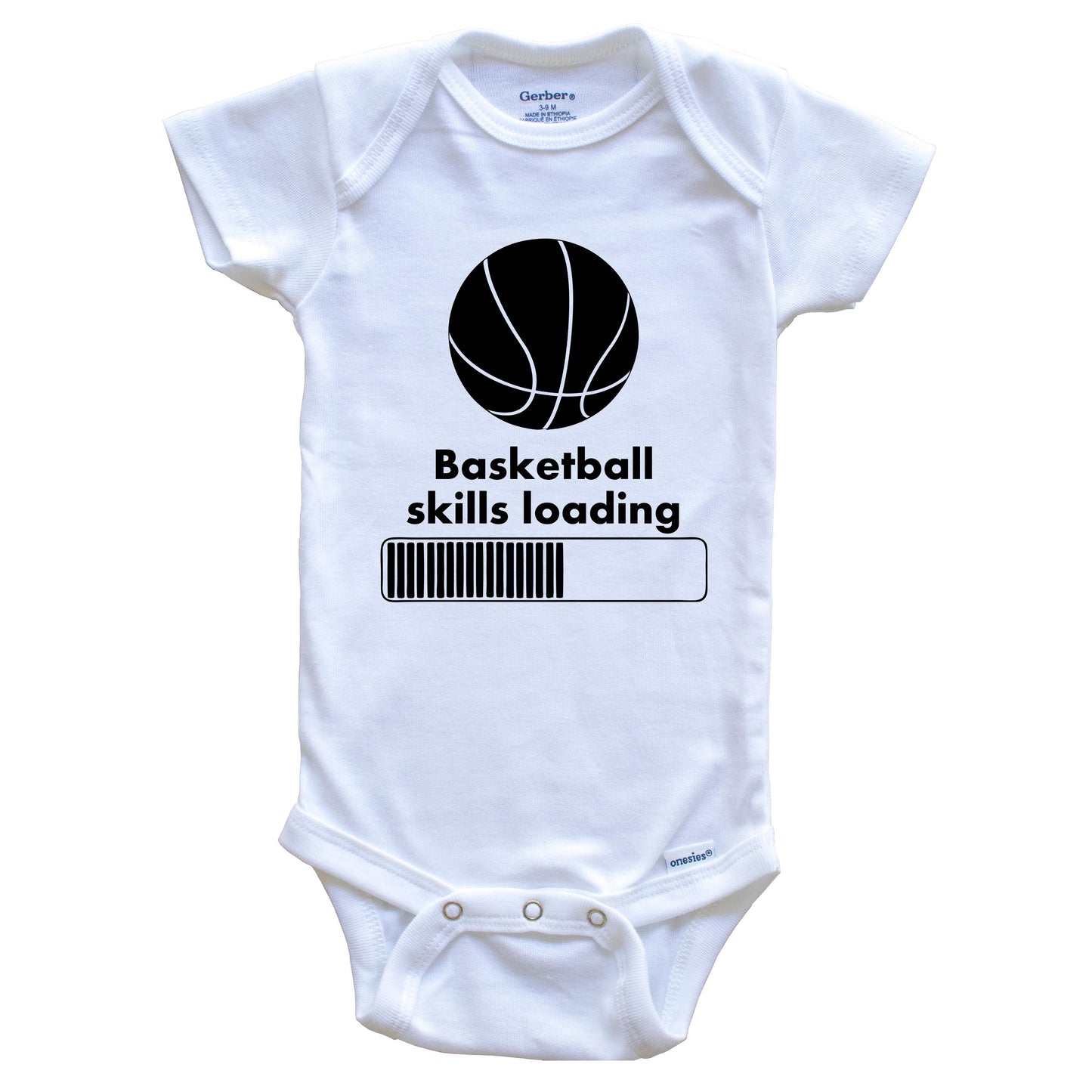 Basketball Skills Loading Funny Baby Onesie