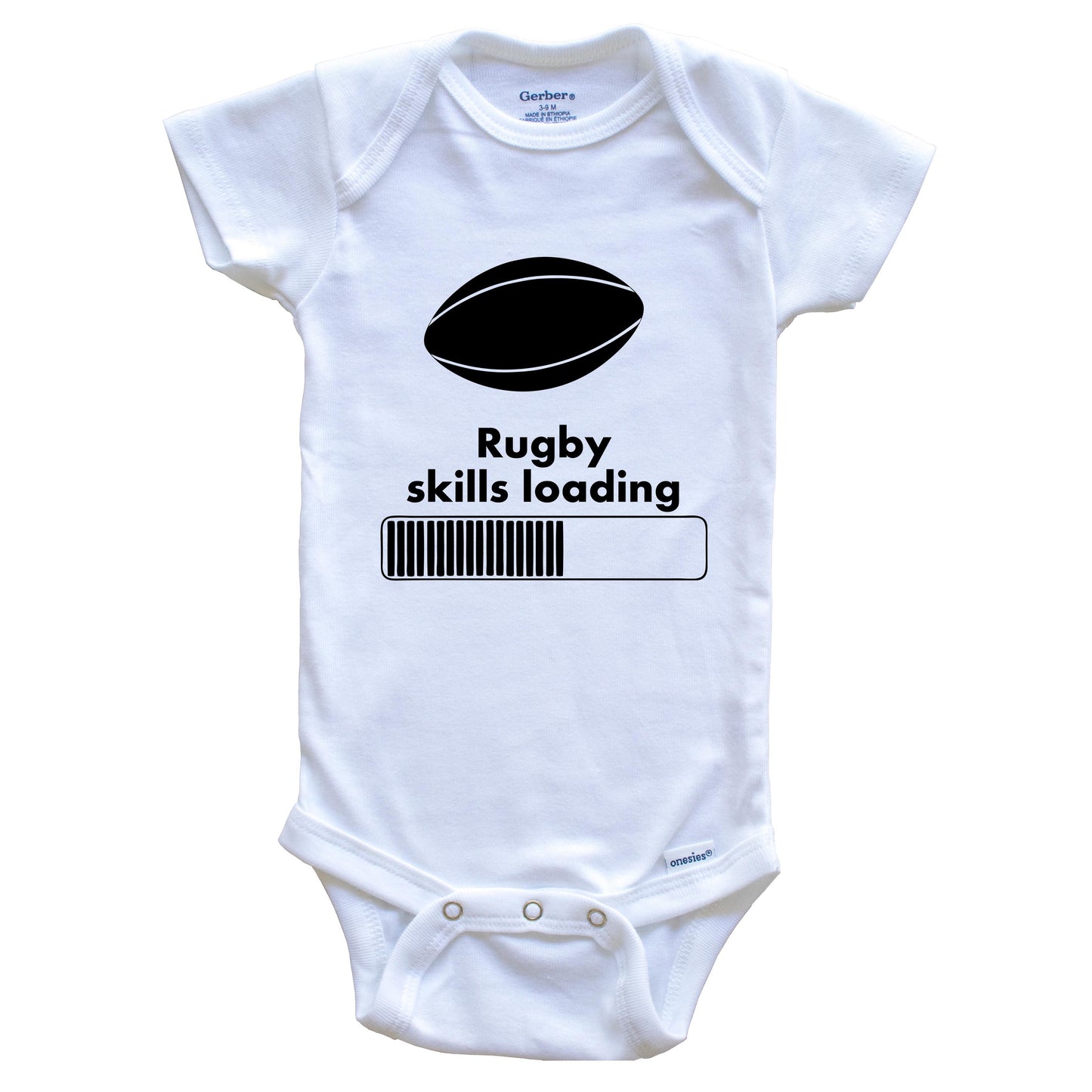 Rugby Skills Loading Funny Baby Onesie