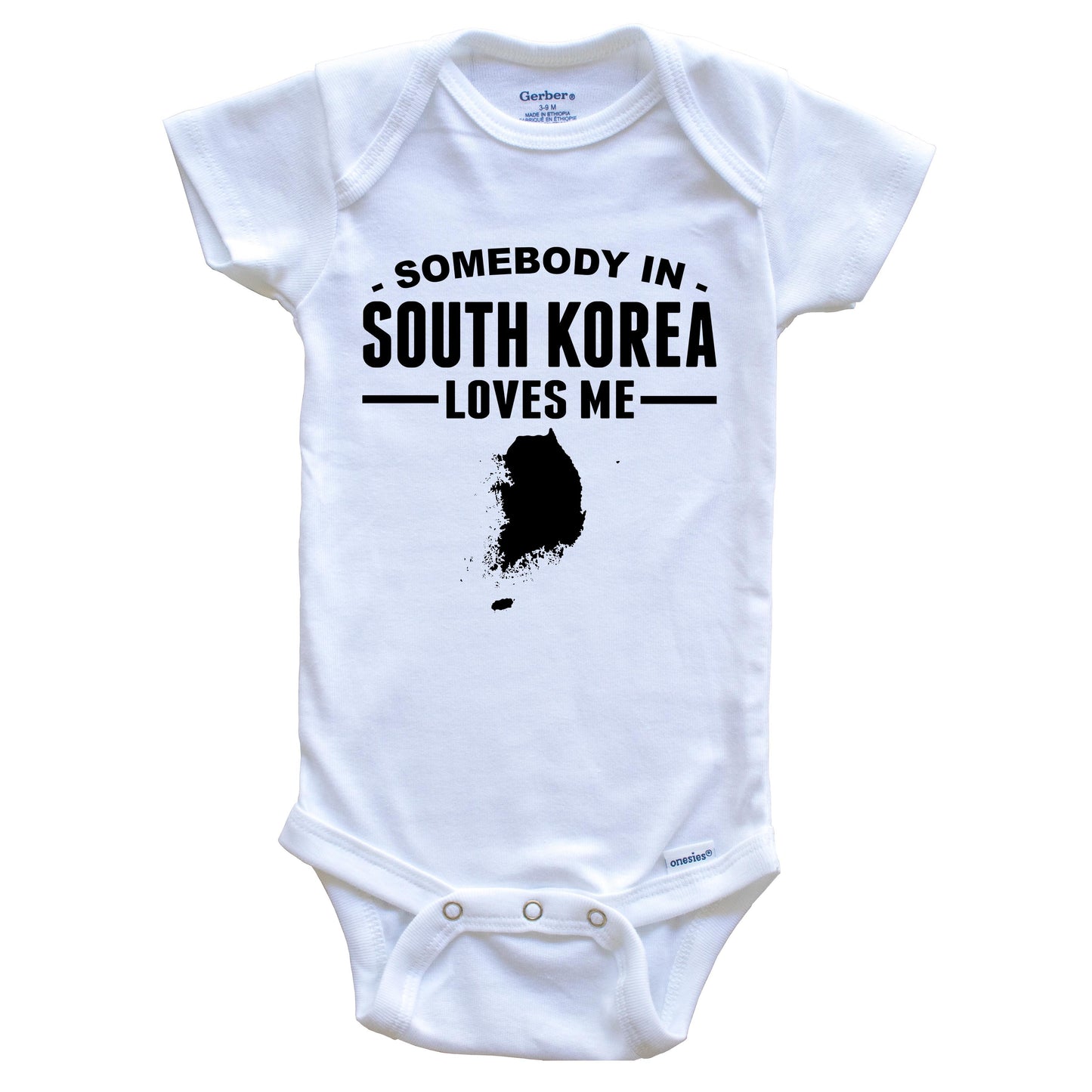 Somebody In South Korea Loves Me Baby Onesie