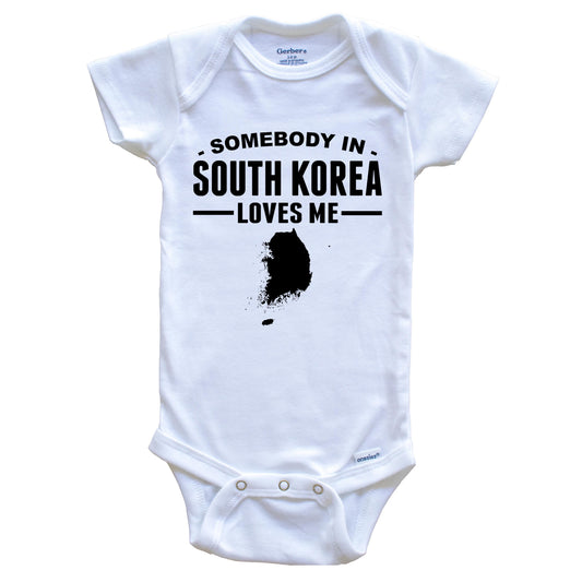 Somebody In South Korea Loves Me Baby Onesie