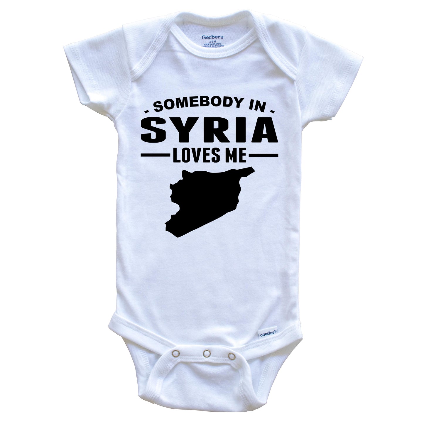 Somebody In Syria Loves Me Baby Onesie