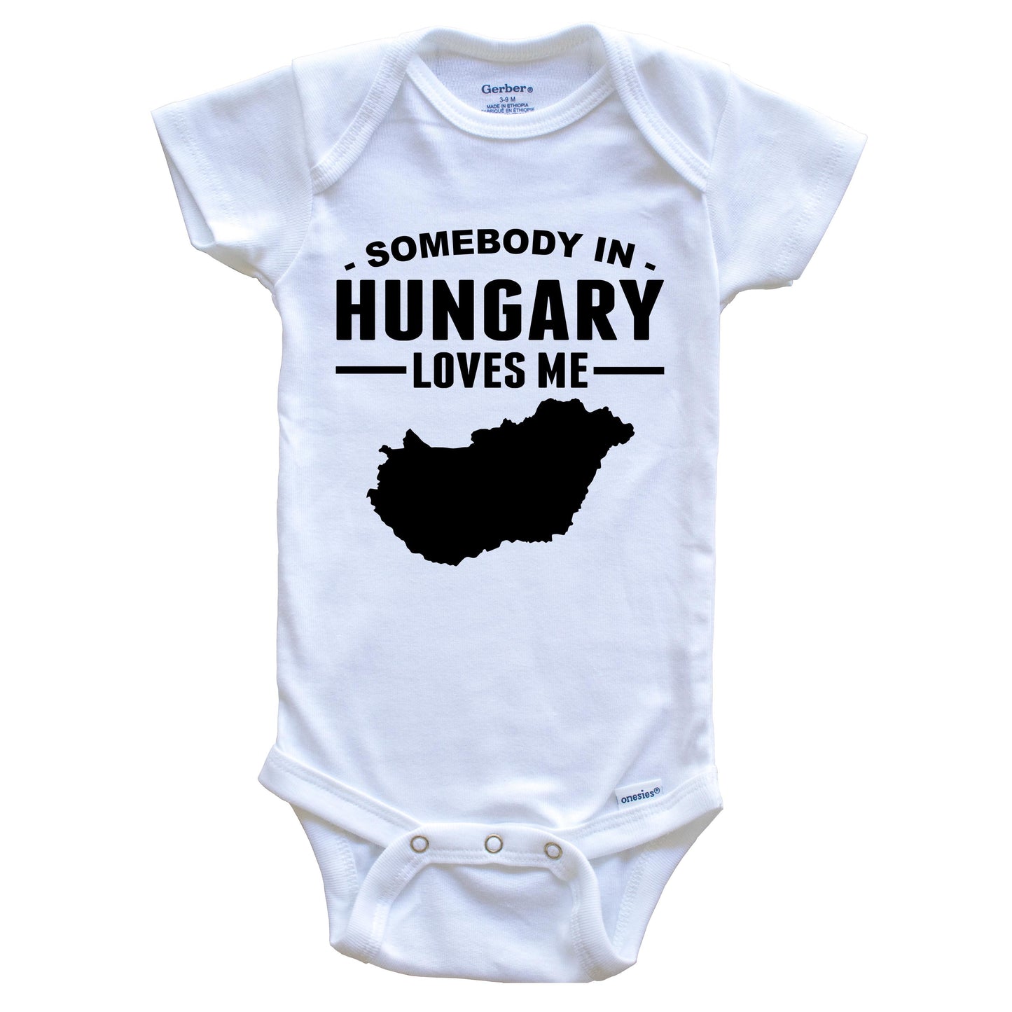Somebody In Hungary Loves Me Baby Onesie
