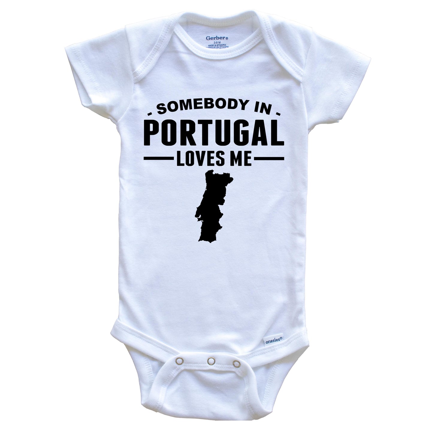Somebody In Portugal Loves Me Baby Onesie
