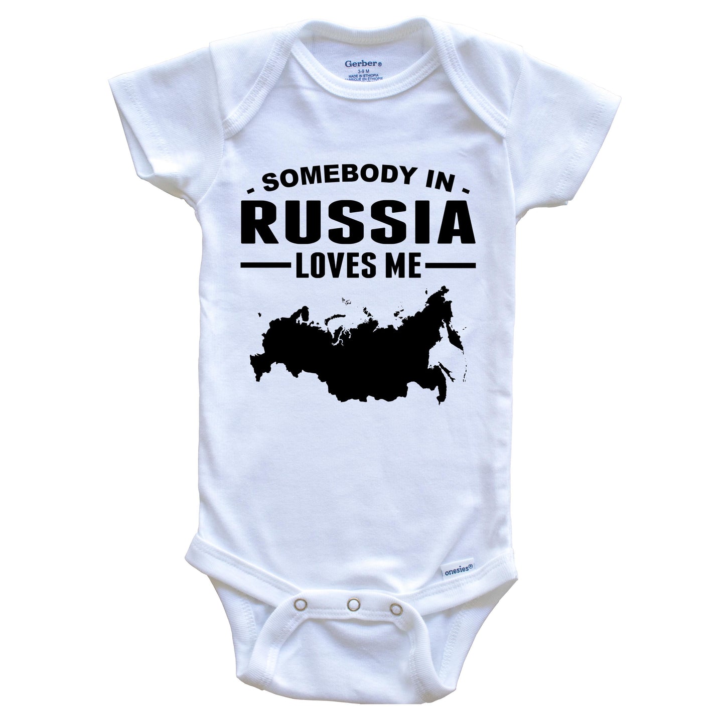 Somebody In Russia Loves Me Baby Onesie