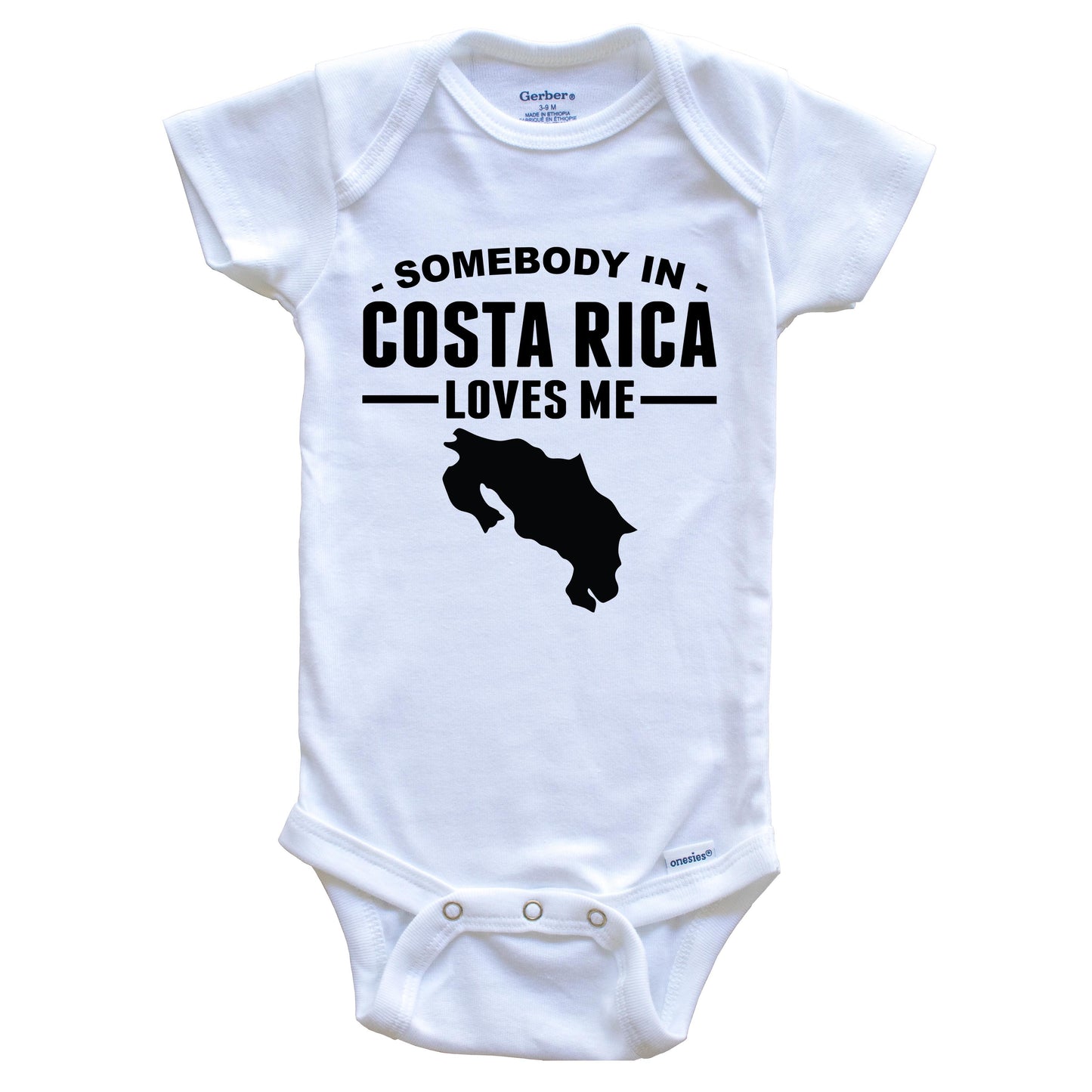 Somebody In Costa Rica Loves Me Baby Onesie