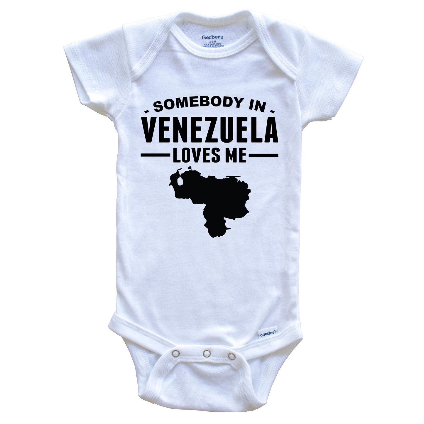 Somebody In Venezuela Loves Me Baby Onesie