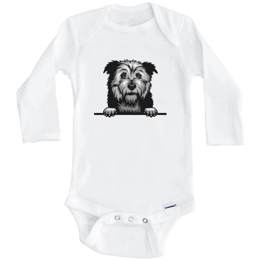 Glen of Imaal Terrier Dog Breed Cute One Piece Baby Bodysuit (Long Sleeves)