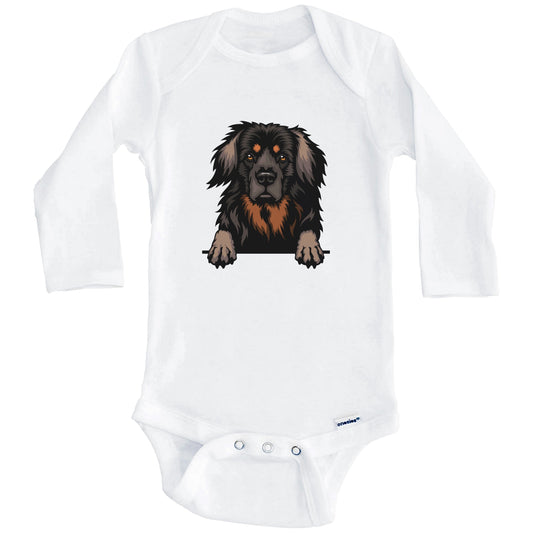 Hovawart Dog Breed Cute One Piece Baby Bodysuit (Long Sleeves)