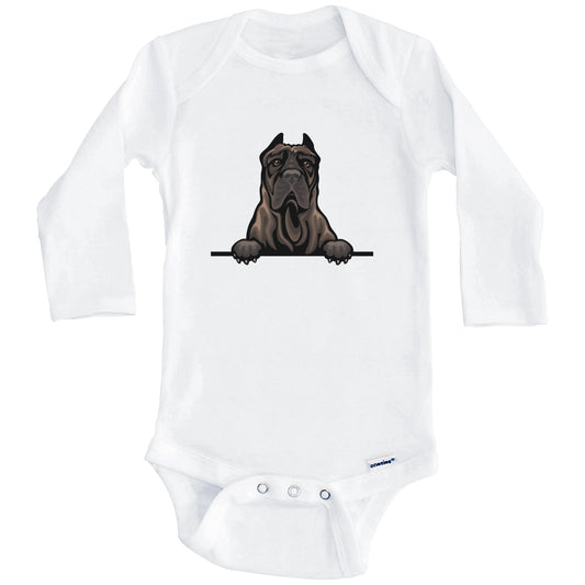 Presa Canario Dog Breed Cute One Piece Baby Bodysuit (Long Sleeves)