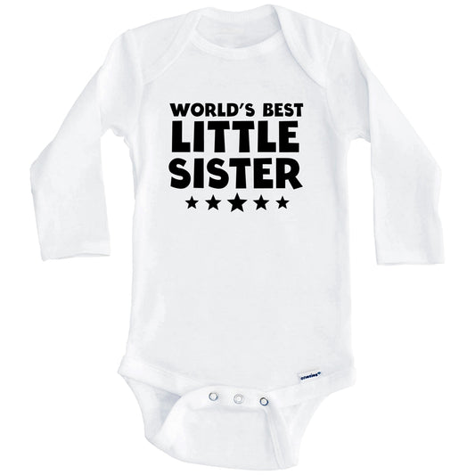 World's Best Little Sister Cute Baby Onesie (Long Sleeves)