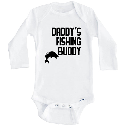 Daddy's Fishing Buddy Baby Onesie (Long Sleeves)