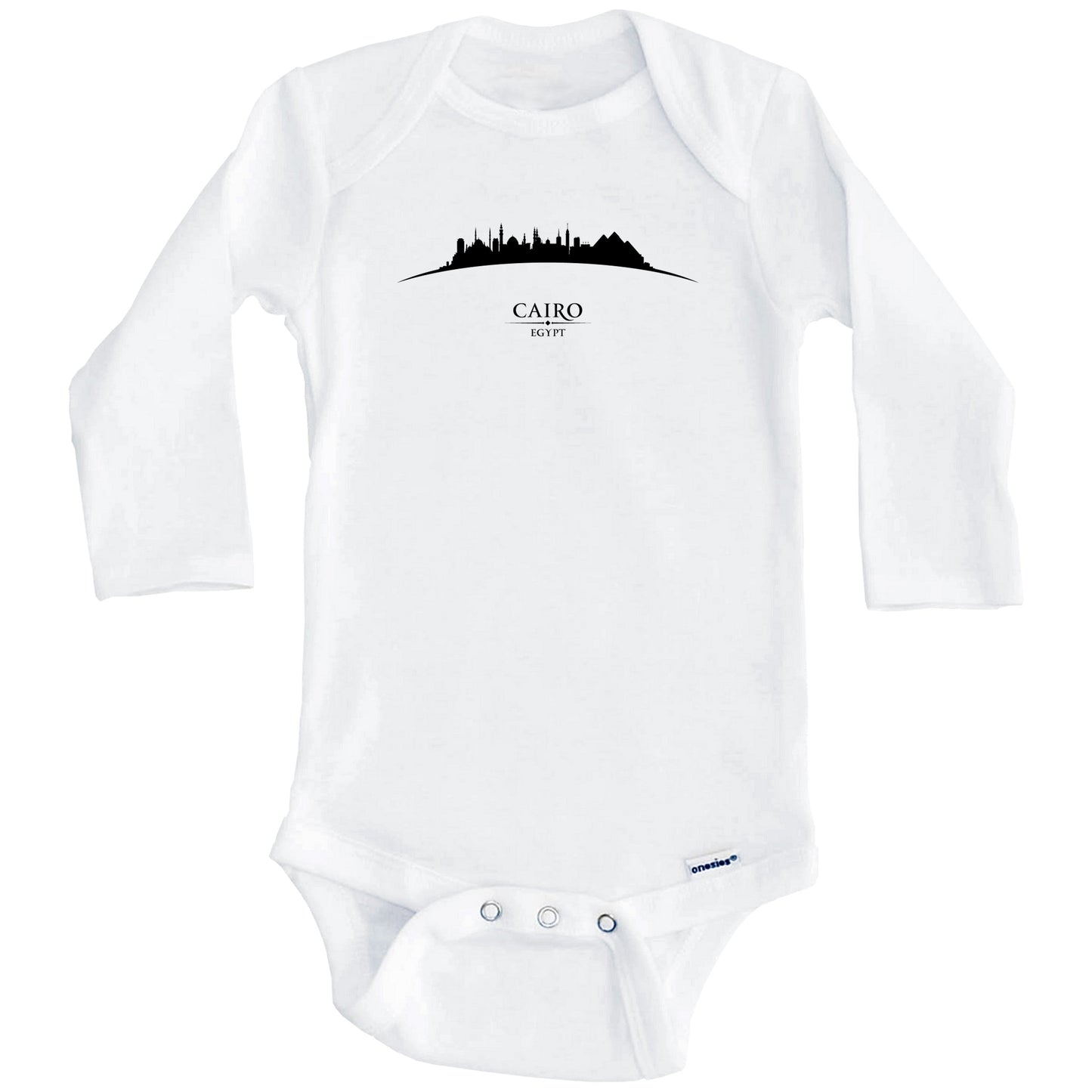 Cairo Egypt Cityscape Downtown Skyline Baby Onesie (Long Sleeves)