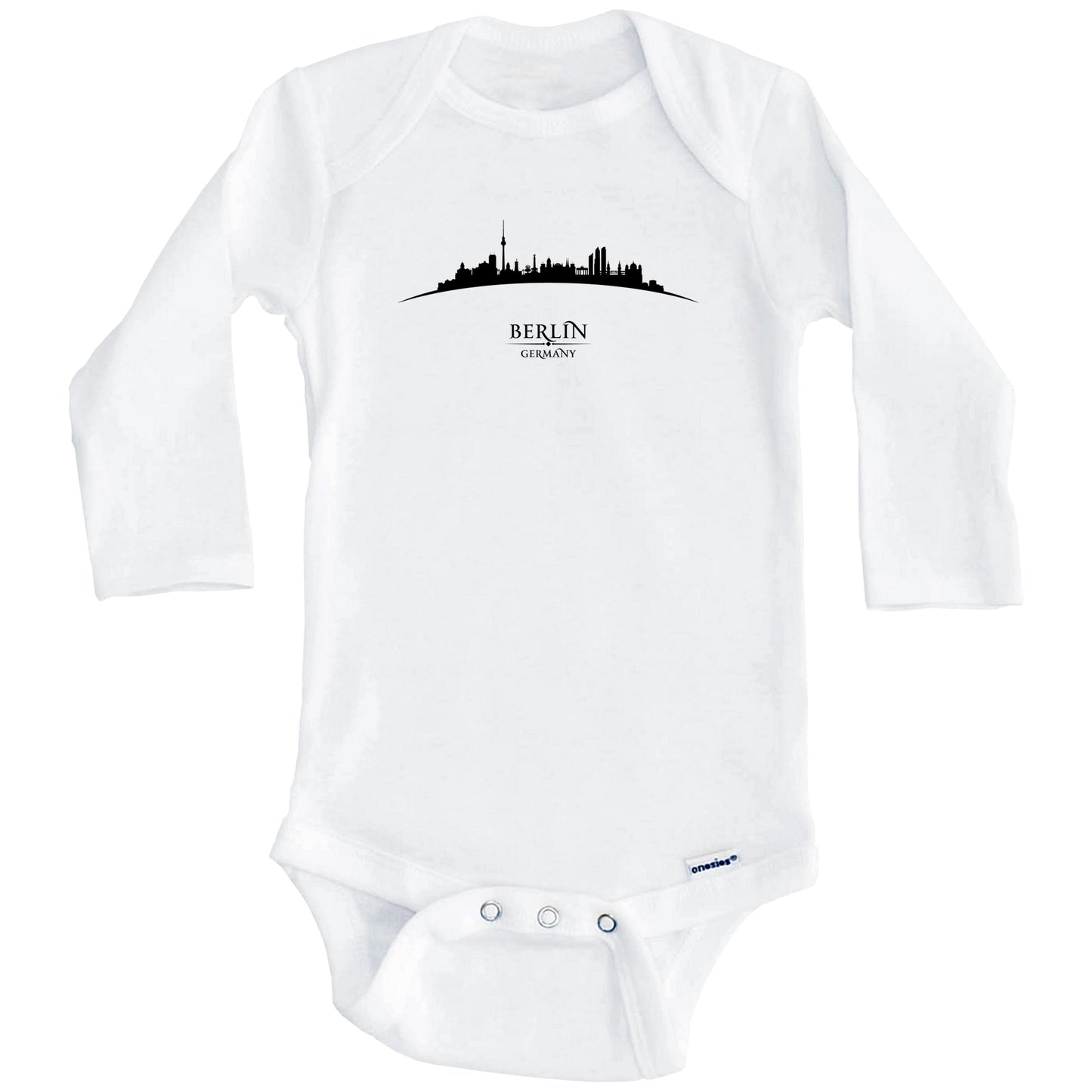 Berlin Germany Cityscape Downtown Skyline Baby Onesie (Long Sleeves)