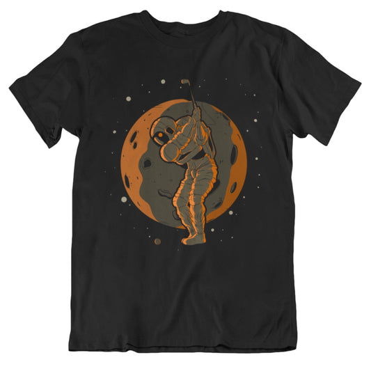 Golf Astronaut Outer Space Spaceman T-Shirt