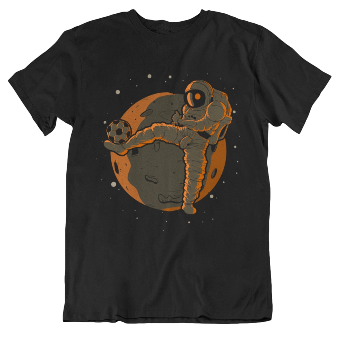 Soccer Astronaut Outer Space Spaceman T-Shirt