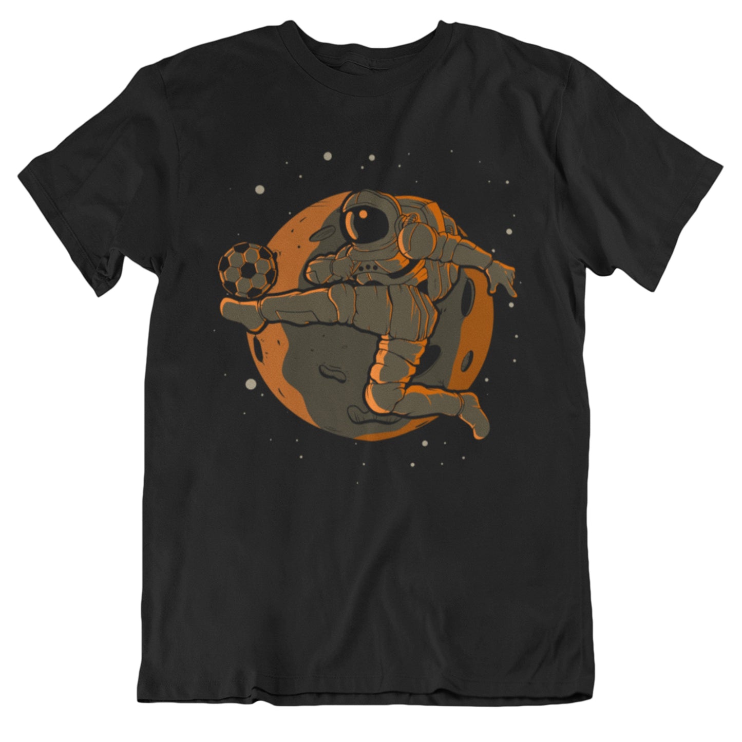Soccer Astronaut Outer Space Spaceman T-Shirt