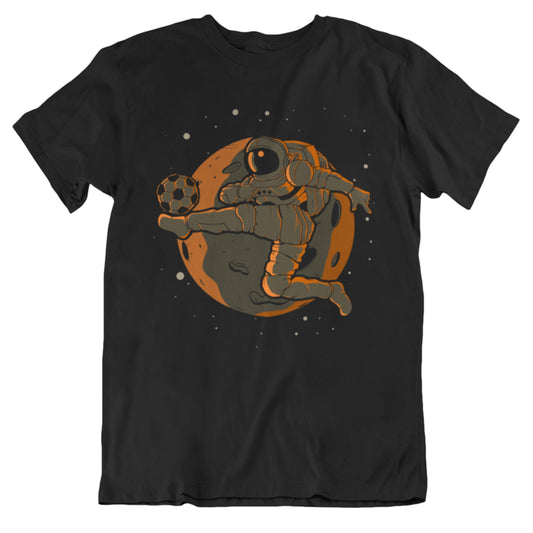 Soccer Astronaut Outer Space Spaceman T-Shirt