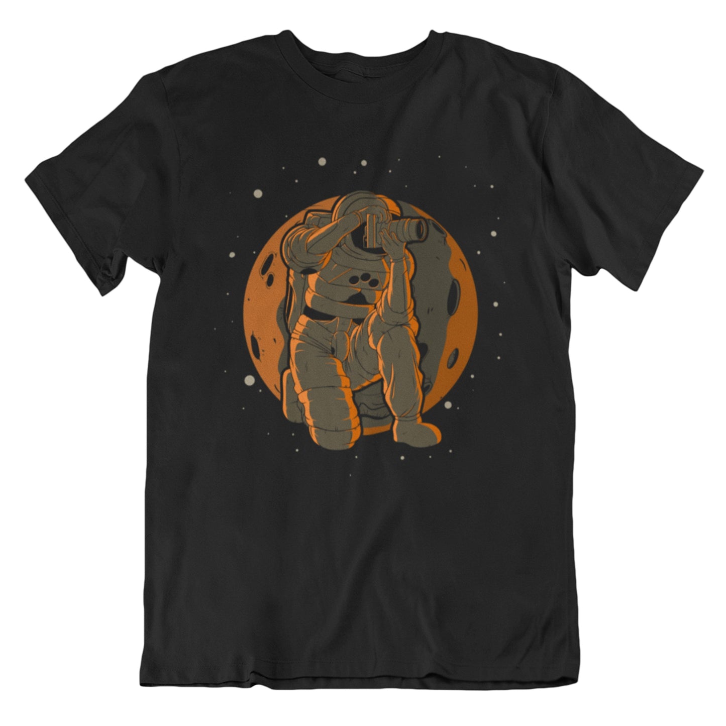 Photographer Astronaut Outer Space Spaceman Photography T-Shirt - Men's Astronaut Shirt