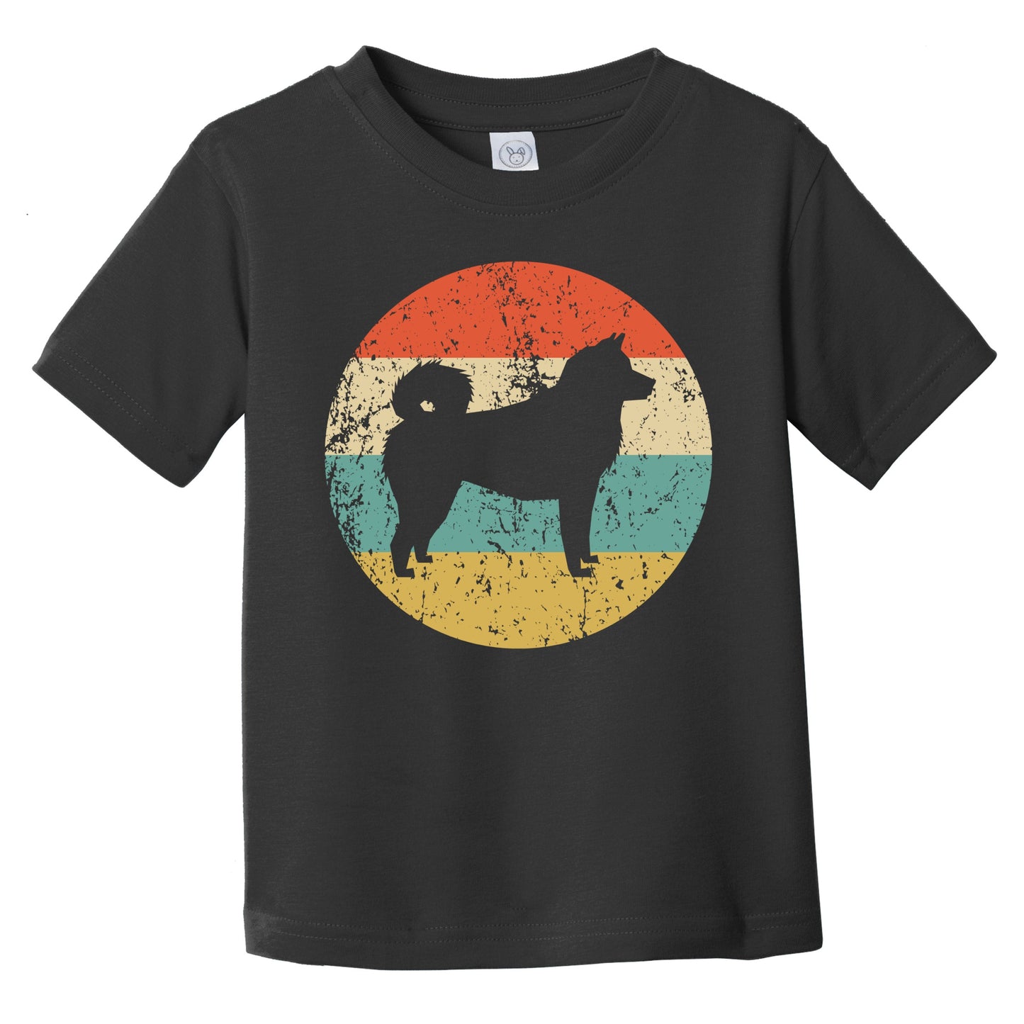 Retro Akita Icon Dog Silhouette Infant Toddler T-Shirt