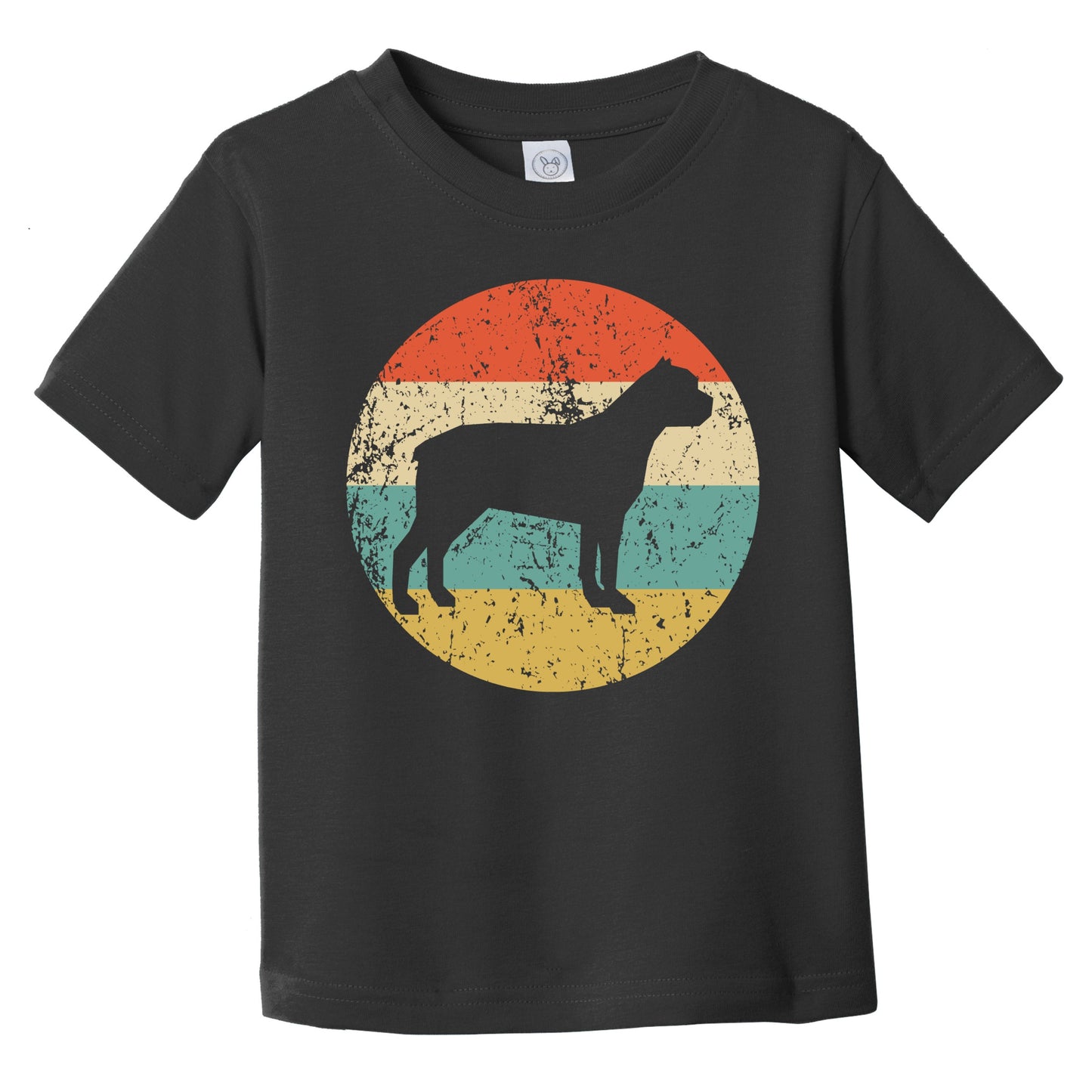 Retro Cane Corso Icon Dog Silhouette Infant Toddler T-Shirt