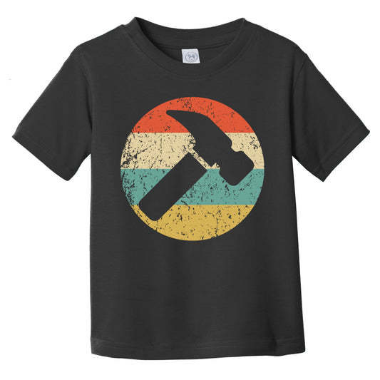 Retro Hammer Icon Carpentry Infant Toddler T-Shirt