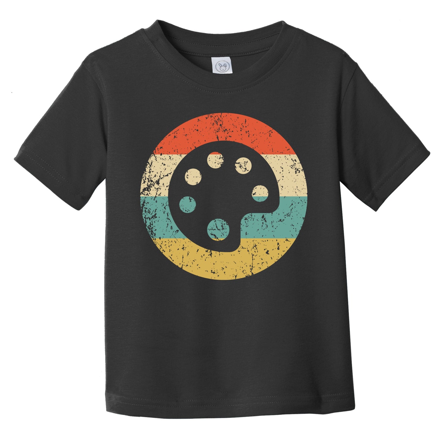 Retro Paint Palette Icon Art Infant Toddler T-Shirt