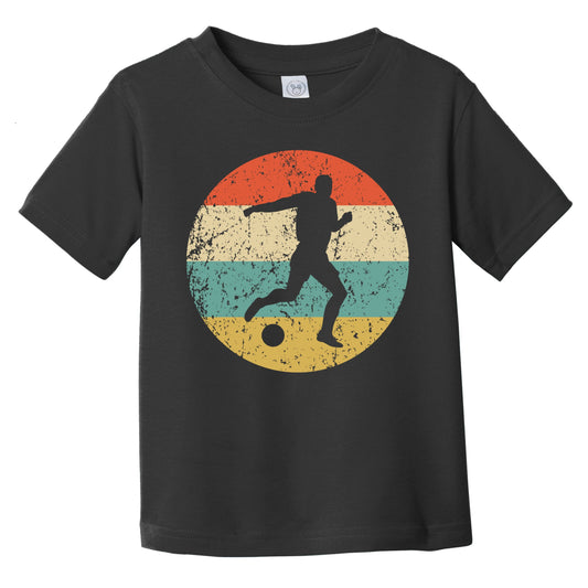 Retro Soccer Player Icon Soccer Infant Toddler T-Shirt