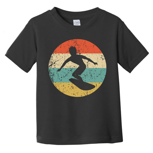 Retro Surfing Icon Surfer Infant Toddler T-Shirt