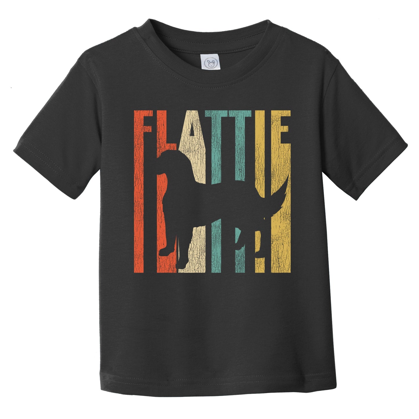 Retro English Setter Dog Silhouette Cracked Distressed Infant Toddler T-Shirt