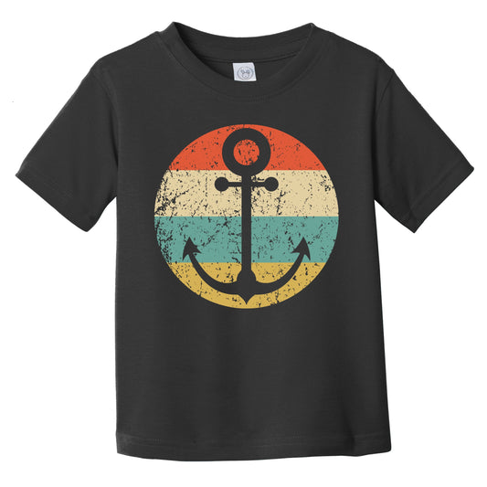 Nautical Sailing Retro Boat Anchor Icon Infant Toddler T-Shirt