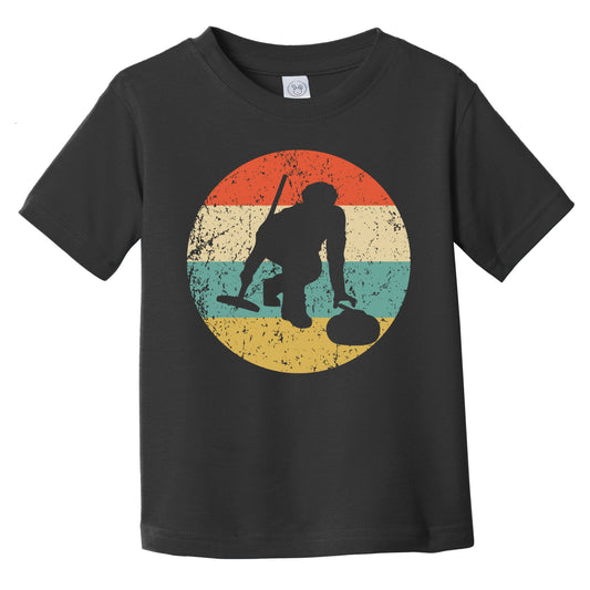 Retro Curling 1960's 1970's Vintage Style Curler Infant Toddler T-Shirt