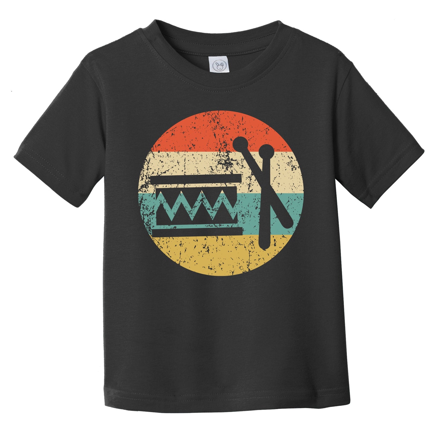 Marching Band Drum Retro Music Musician Musical Instrument Infant Toddler T-Shirt