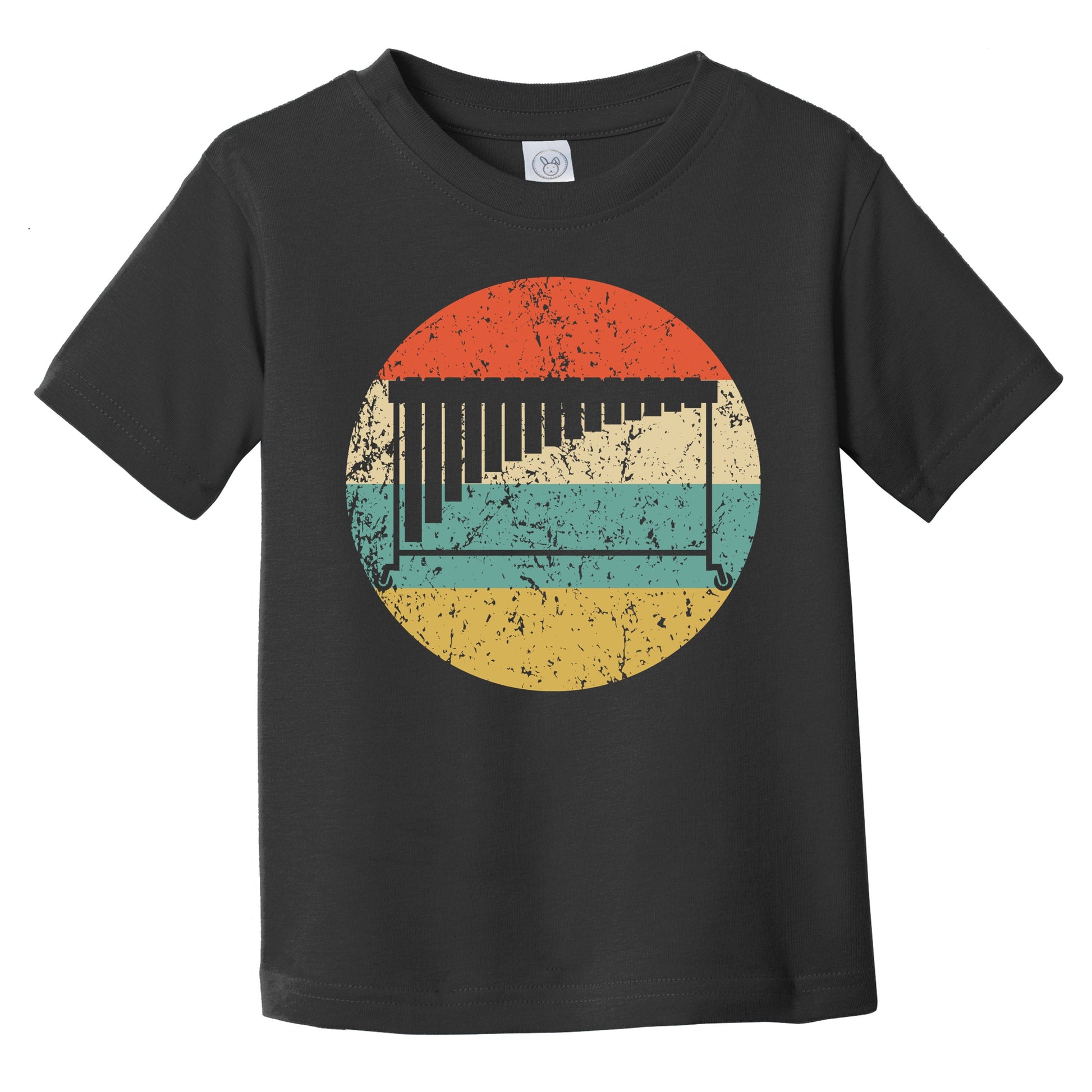 Marimba Silhouette Retro Music Musician Musical Instrument Infant Toddler T-Shirt