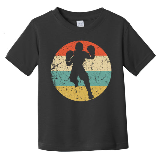 Boxer Boxing Silhouette Retro Sports Infant Toddler T-Shirt
