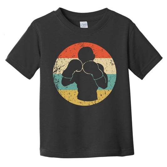 Boxing Boxer Silhouette Retro Sports Infant Toddler T-Shirt