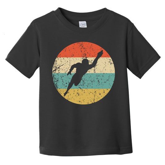 Swimmer Silhouette Retro Swimming Infant Toddler T-Shirt