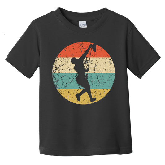 Rock Climber Silhouette Retro Rock Climbing Infant Toddler T-Shirt