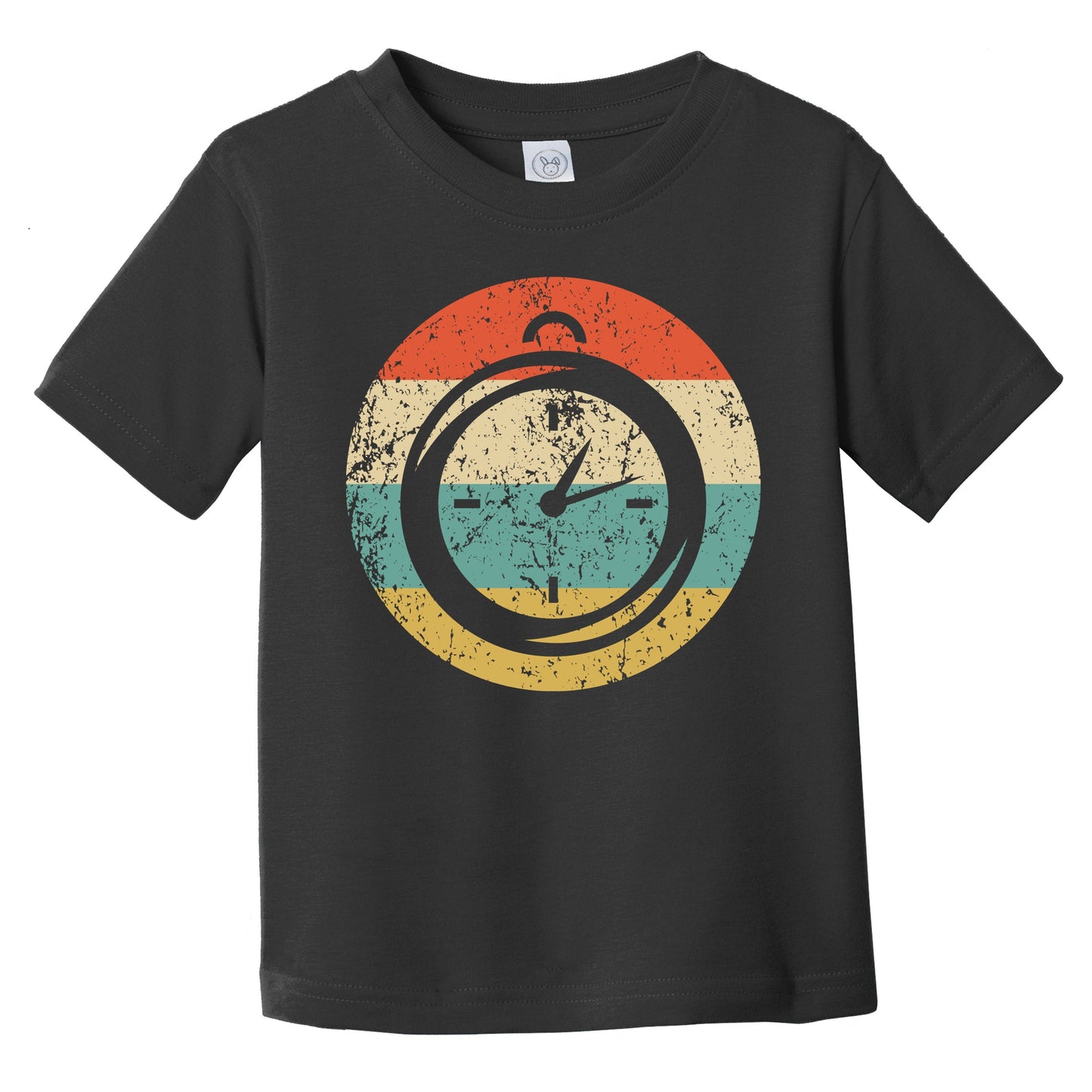 Stopwatch Icon Retro Track and Field Coach Infant Toddler T-Shirt