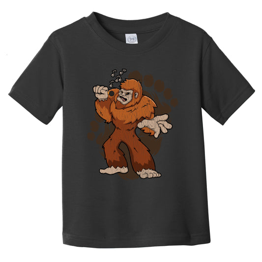 Toddler Bigfoot Karaoke Shirt - Sasquatch Singing Infant Toddler T-Shirt