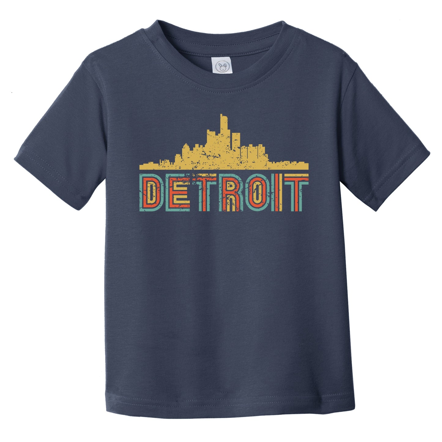 Retro Detroit Michigan Skyline Infant / Toddler T-Shirt
