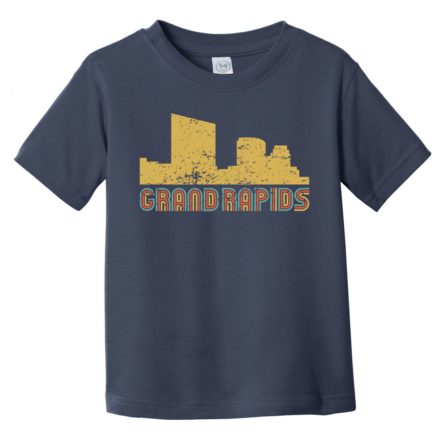 Retro Grand Rapids Michigan Skyline Infant / Toddler T-Shirt