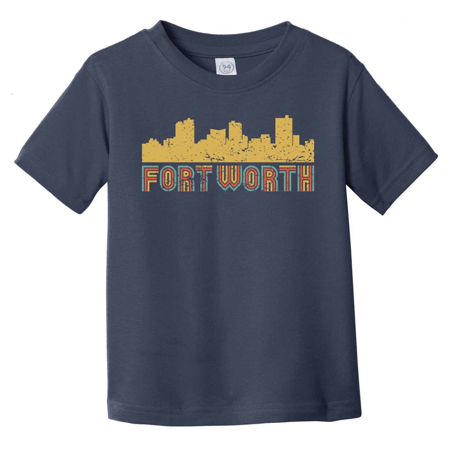 Retro Fort Worth Texas Skyline Infant / Toddler T-Shirt