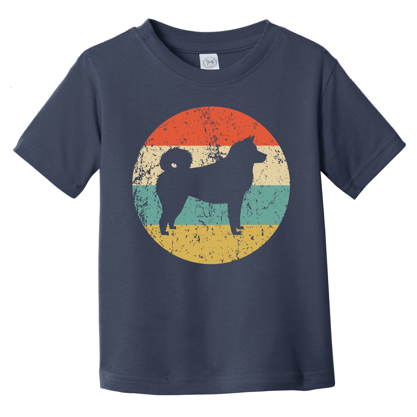 Retro Akita Icon Dog Silhouette Infant Toddler T-Shirt