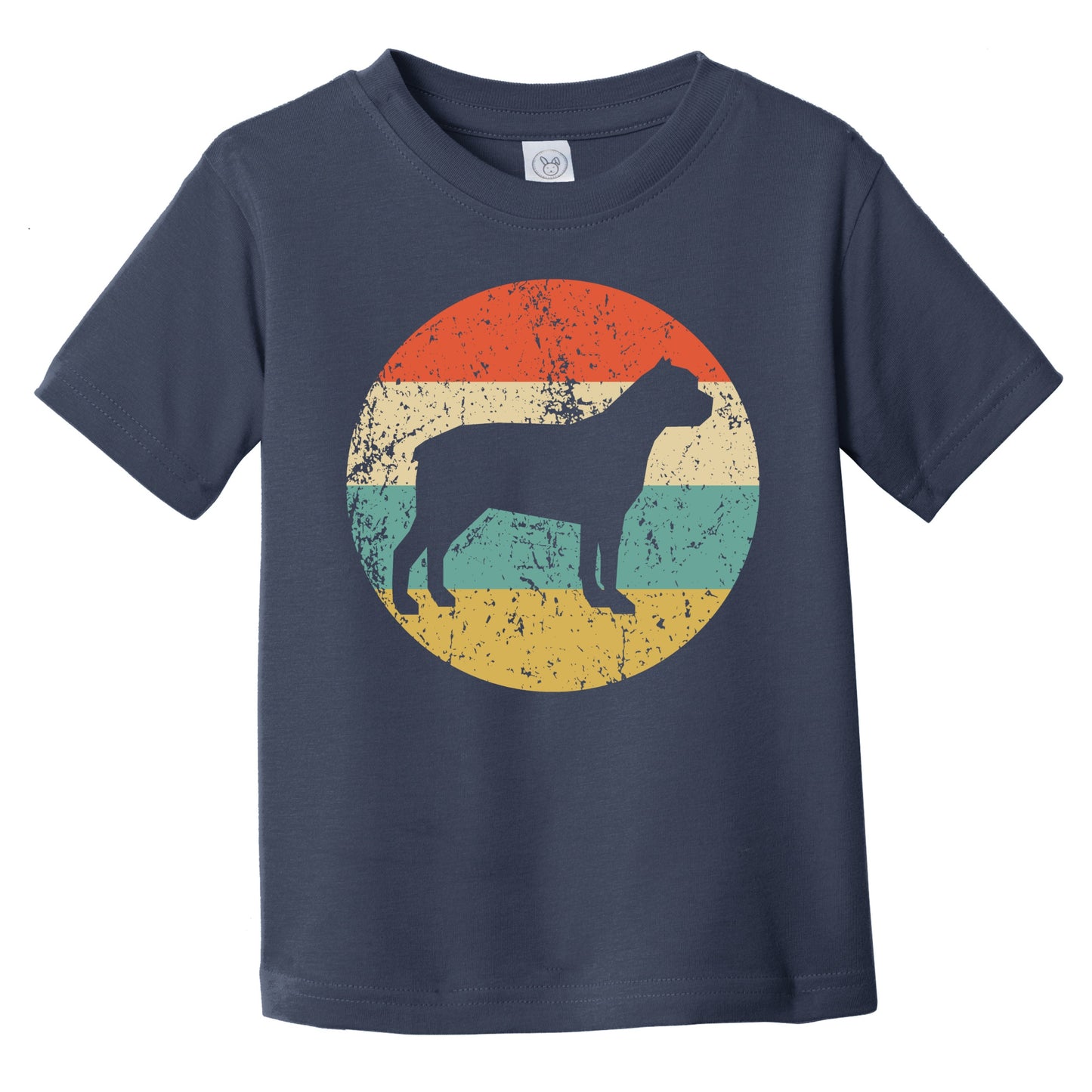 Retro Cane Corso Icon Dog Silhouette Infant Toddler T-Shirt